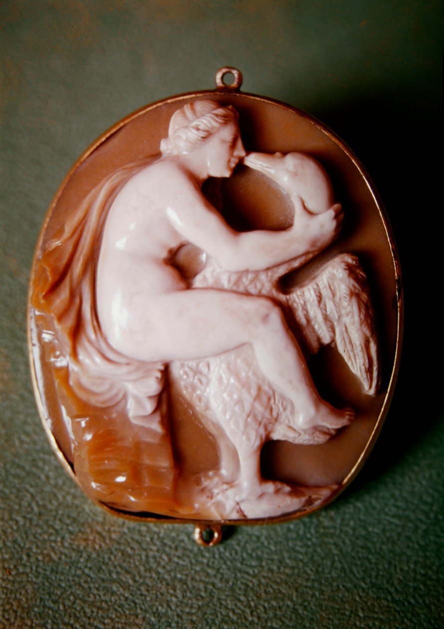 Camafeo de Leda y el cisne (ágata) de Italian School