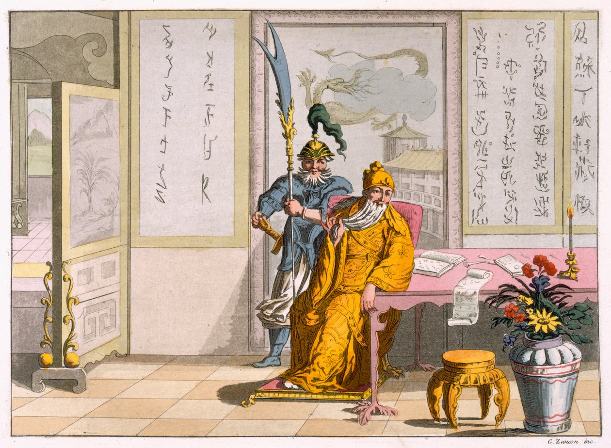 Líderes religiosos taoístas chinos: La divinidad Kuan-ti, c. 1820-30 de Italian School
