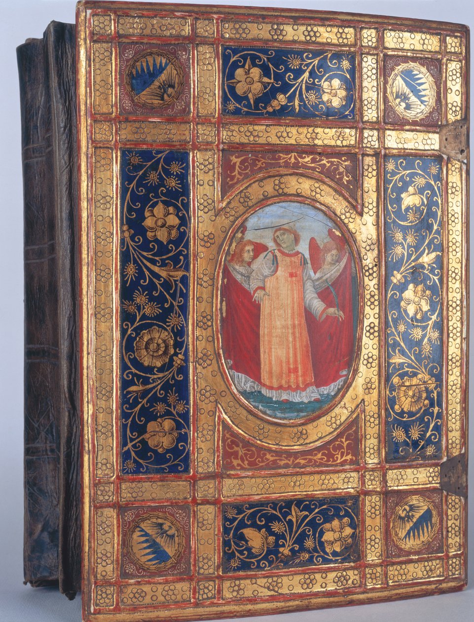 Cubierta de un Manuscrito Italiano con San Lorenzo de Italian School