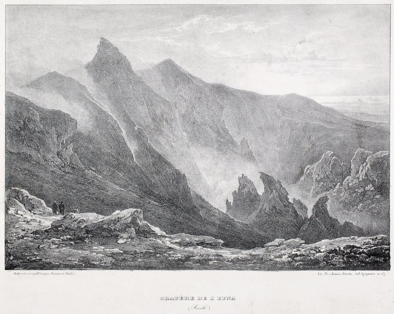 Cráter del Etna de Italian School