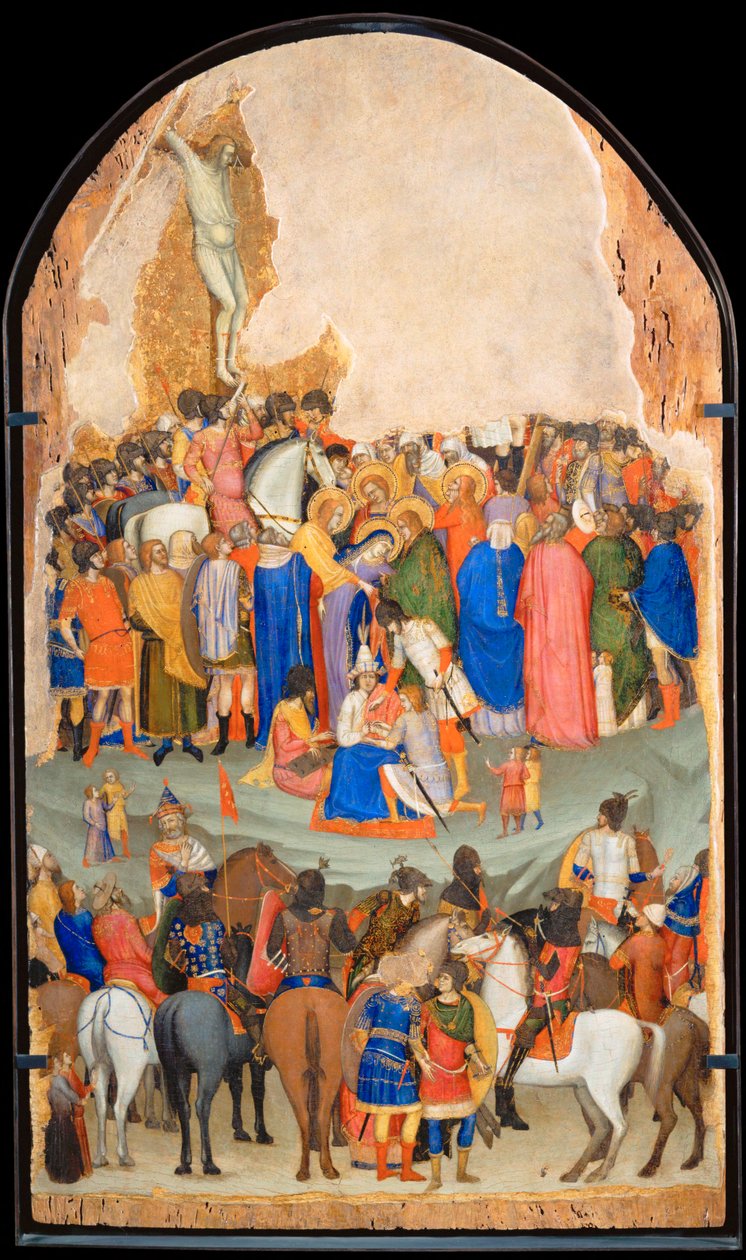 Crucifixión, segundo cuarto XIV ... de Italian School