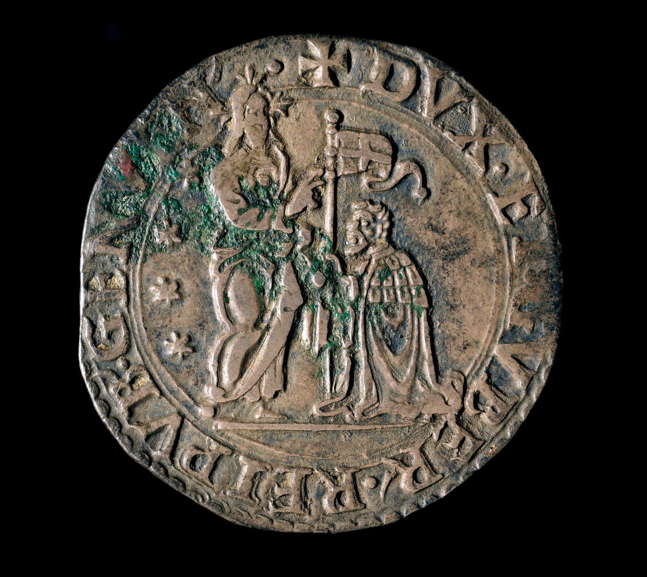 Moneda de la República de Génova: testón de plata de Italian School