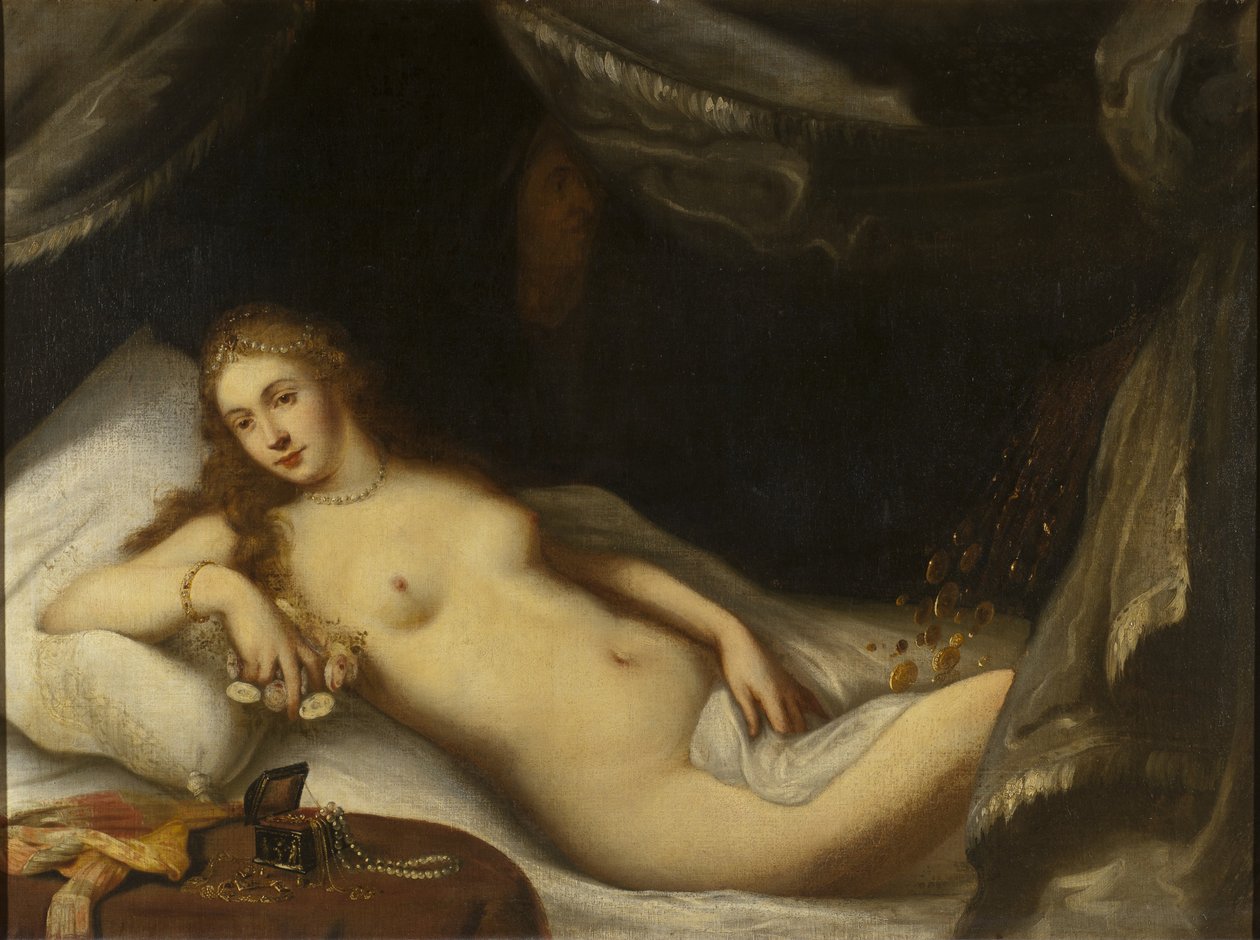Danaë y la lluvia de oro de Italian School