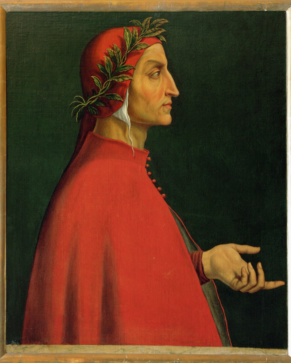Dante Alighieri, poeta italiano autor de la Divina Commedia ... de Italian School