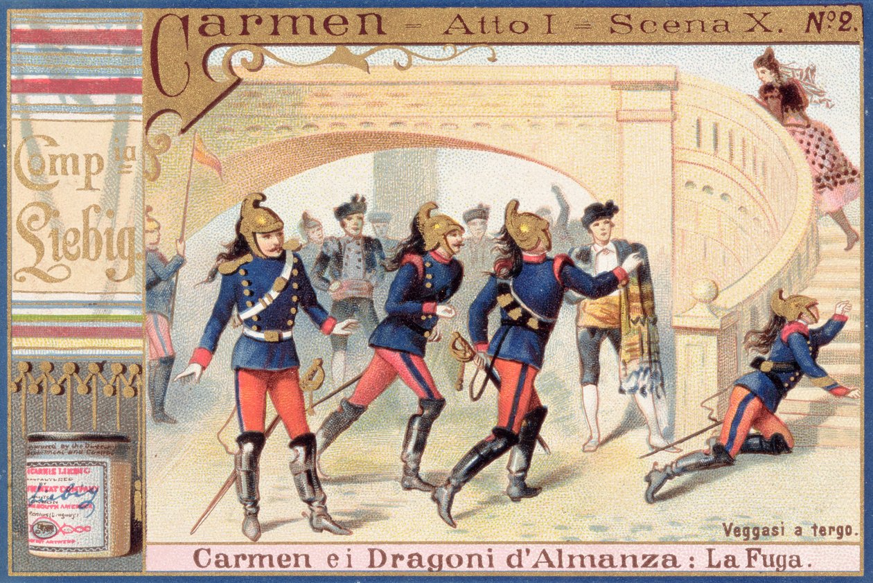Decoración para el Acto I, Escena i de Carmen de Georges Bizet (1840-1875) de Italian School