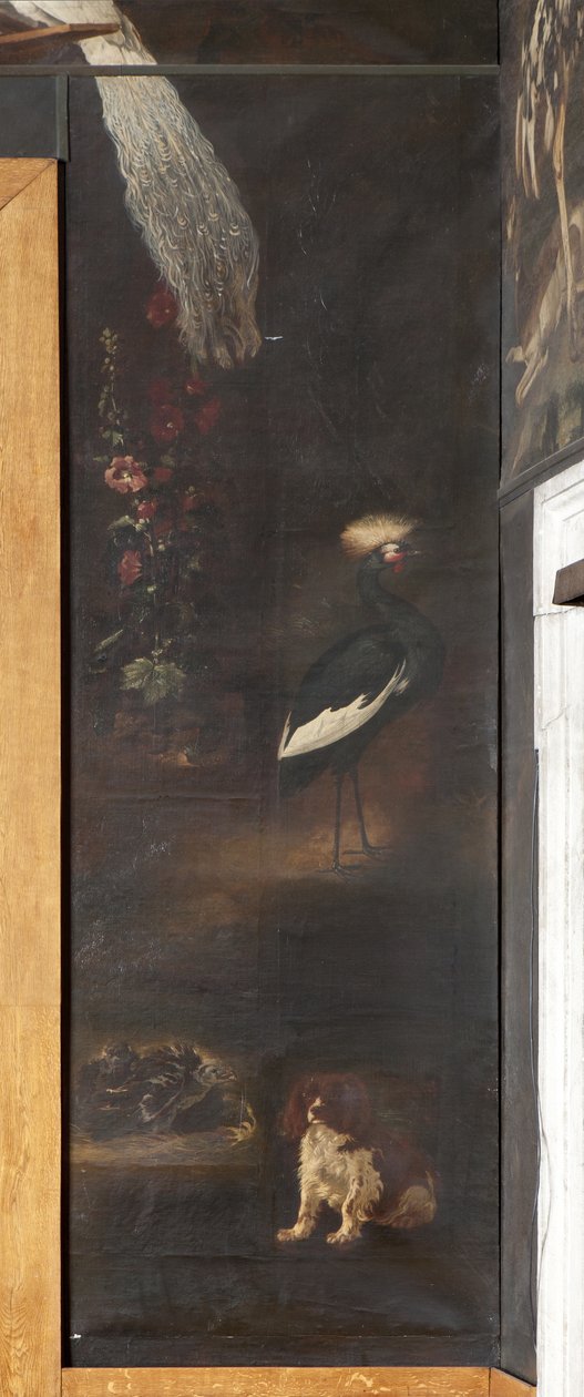 Perro y grulla coronada gris, Mito de Orfeo de Italian School