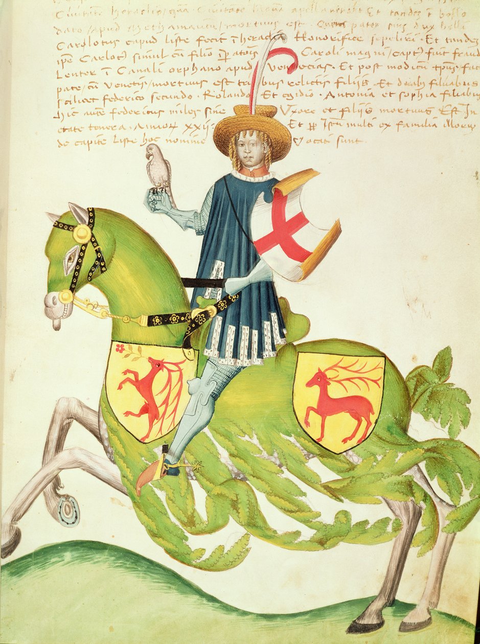 Halconero, del "Codex Capodilista" (vitela) de Italian School
