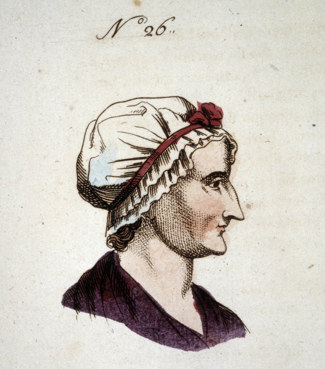 Figura número 26 representando el rostro de una mujer en 