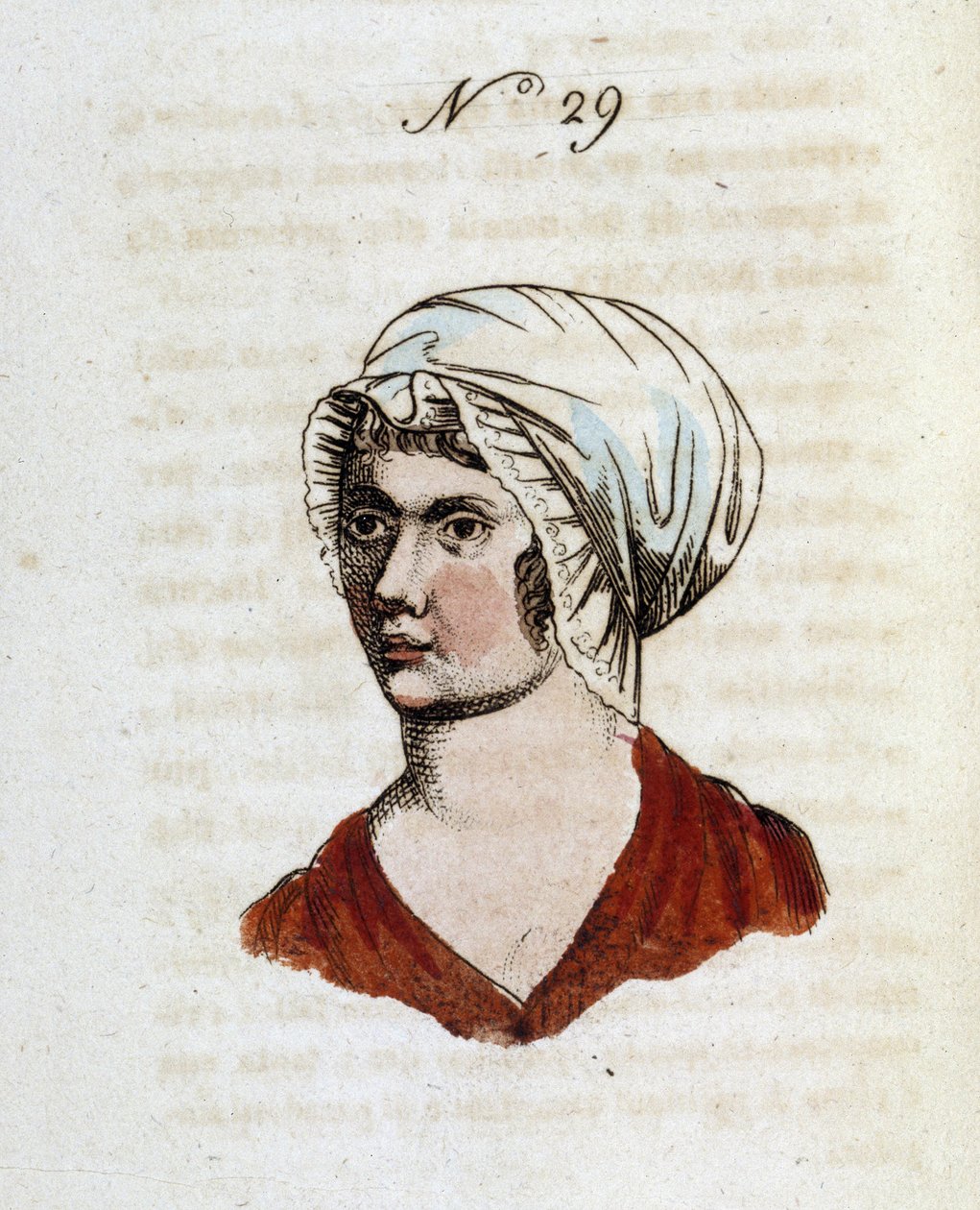 Figura número 29 representando el rostro de una mujer en 