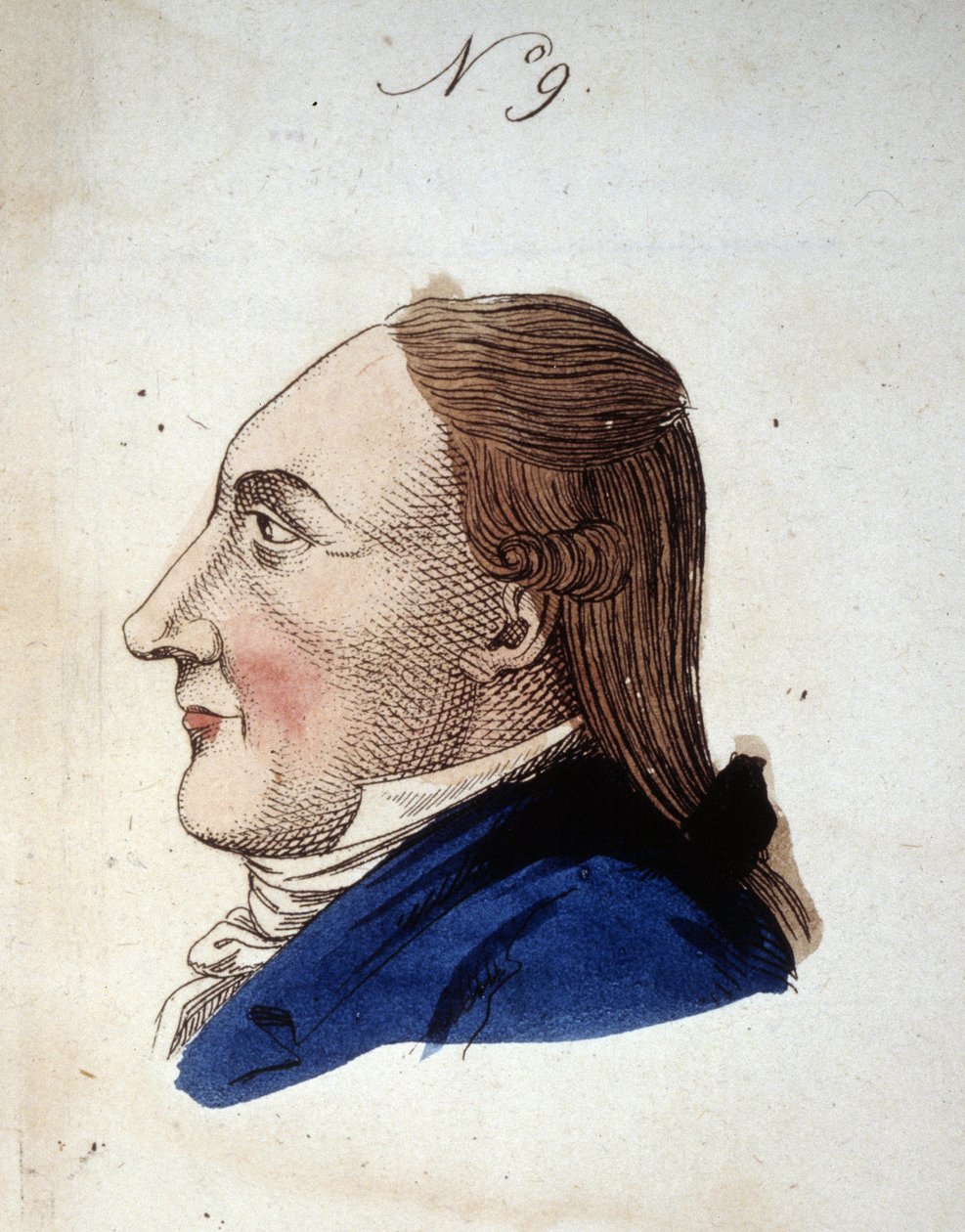 Figura número 9 que representa el rostro de un hombre en 
