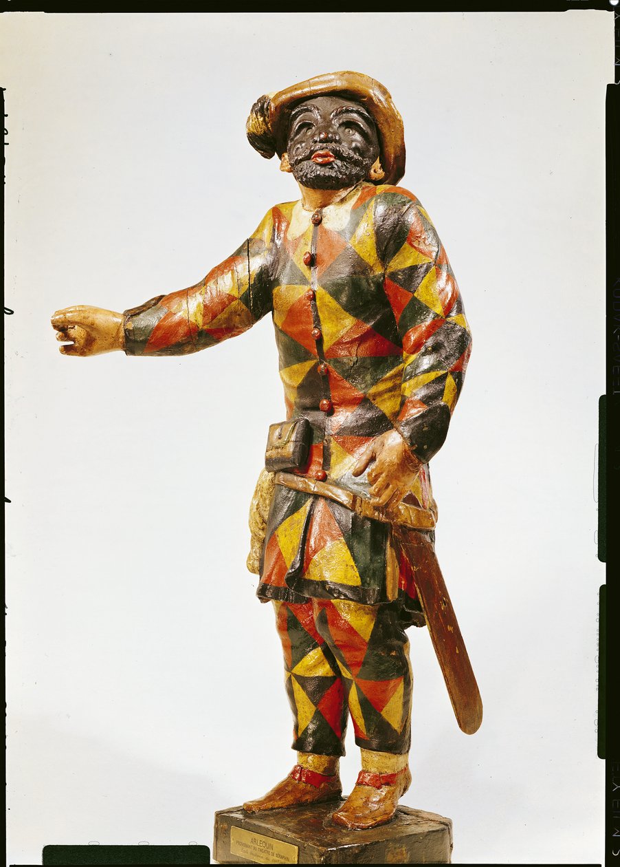Figura de Arlequín del Teatro Seraphin de Italian School