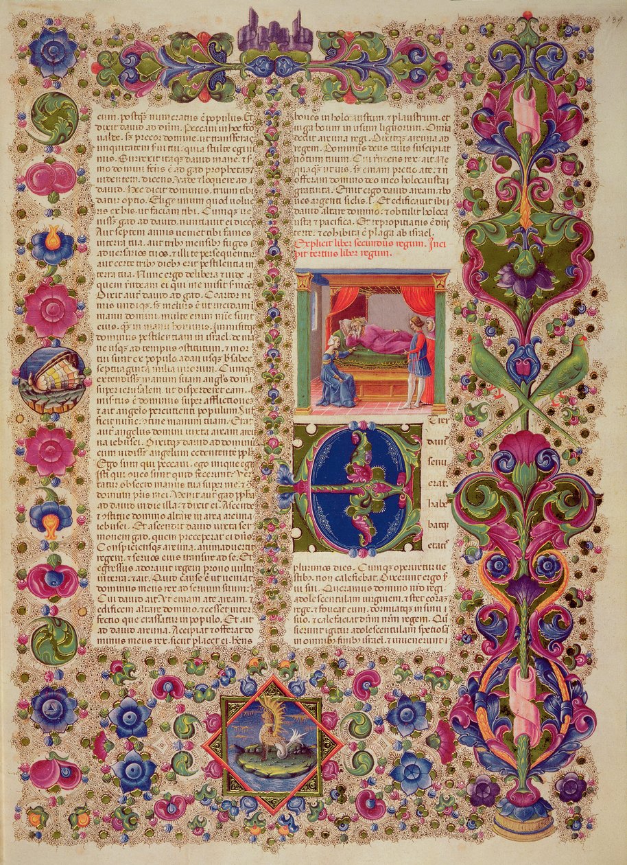 Fol.139r El Tercer Libro de los Reyes, de la Biblia de Borso d