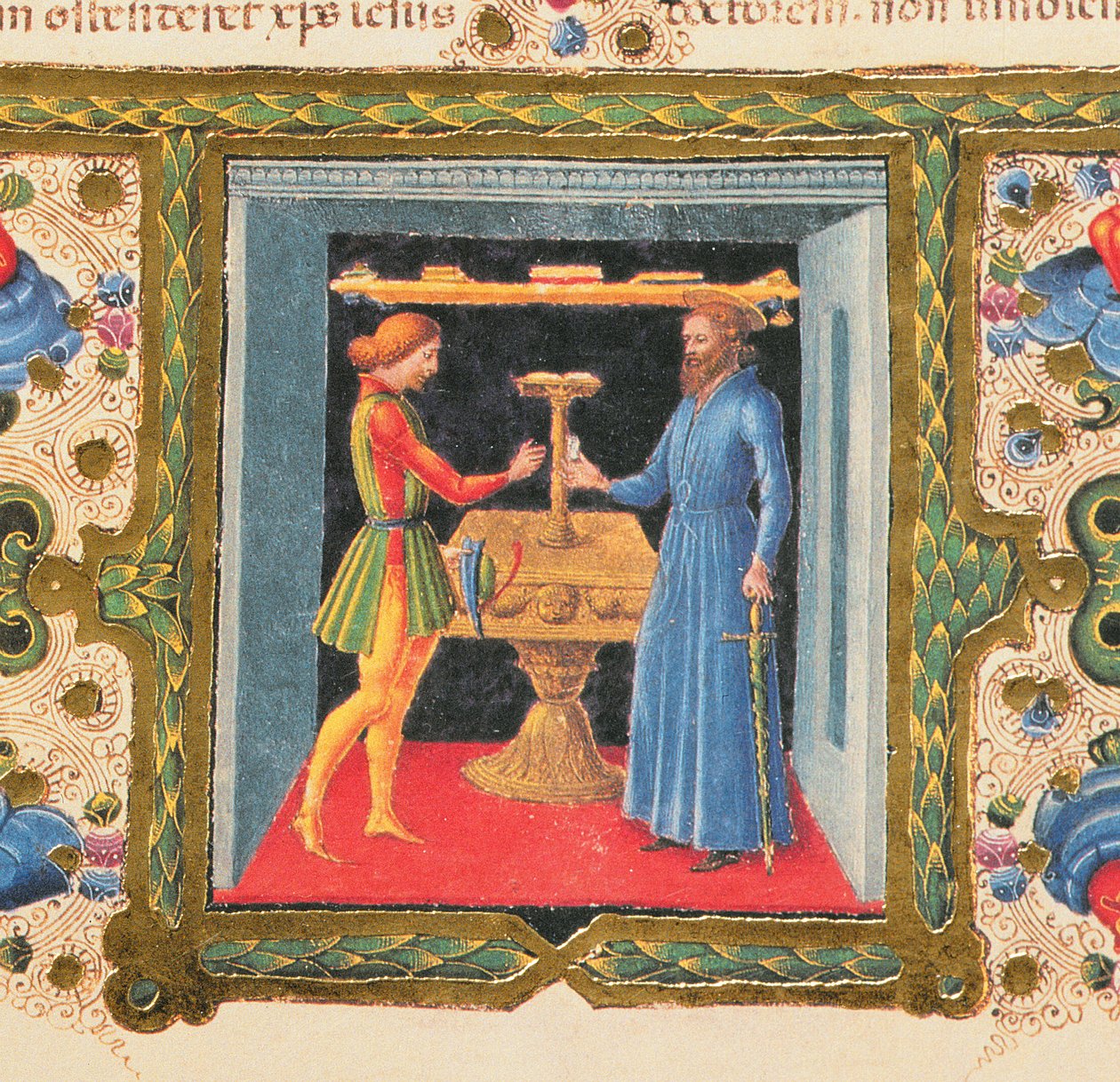 Fol.208r Carta de San Pablo a Timoteo, de la Biblia de Borso d