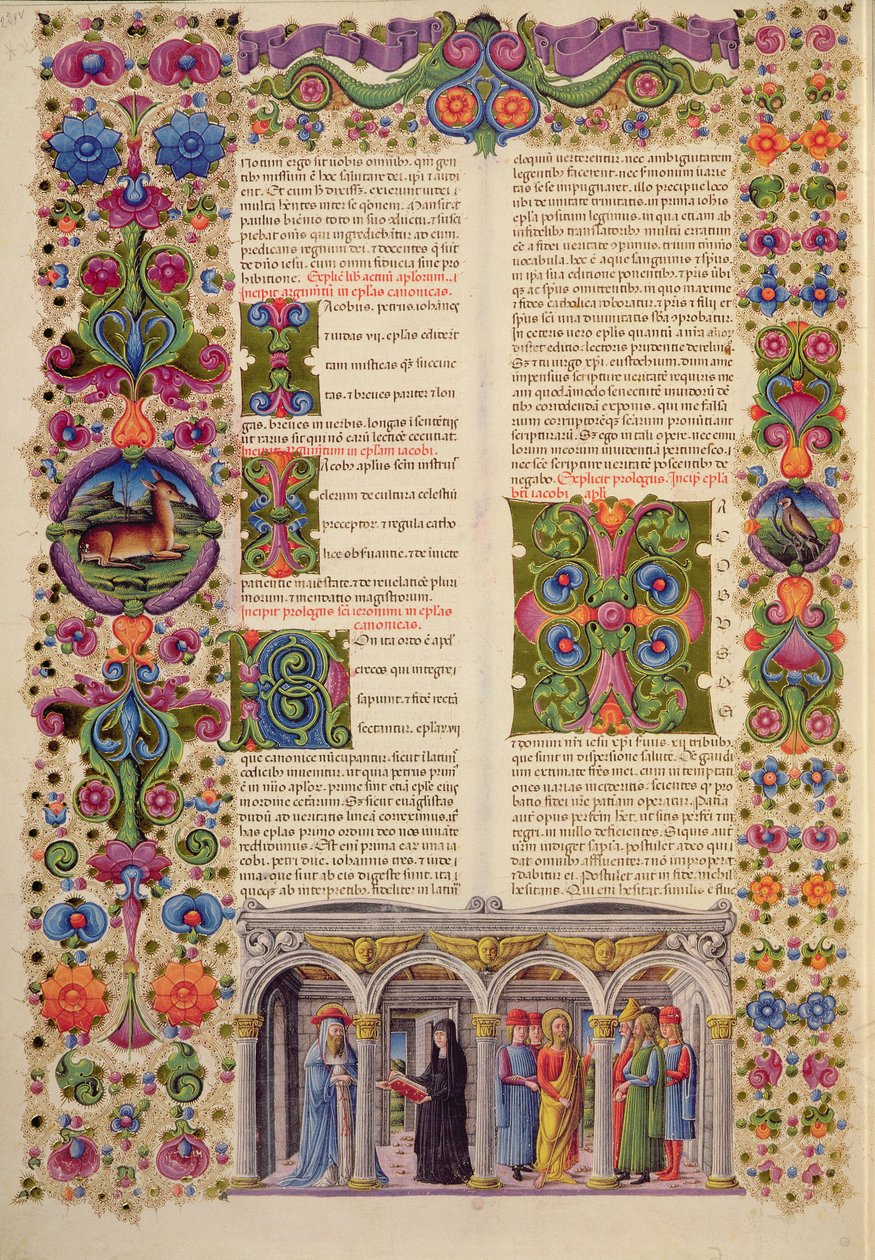 Fol.229 Libro de Jacob, de la Biblia de Borso d