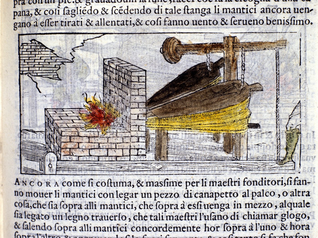 Forja - en Pirotechnia de Biringuccio de Italian School