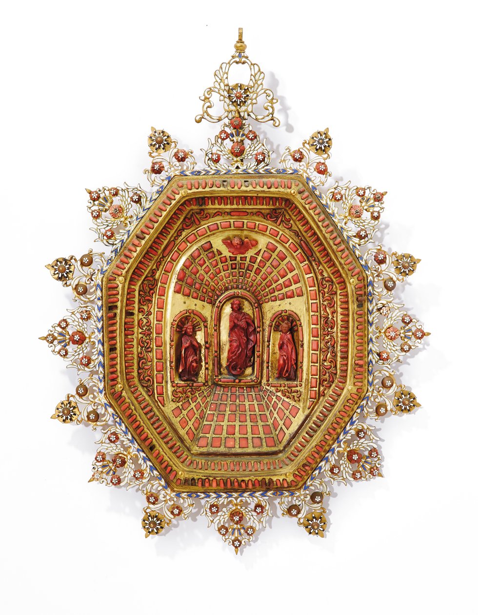 Marco que representa a la Virgen María, Trapani, principios del siglo XVII de Italian School