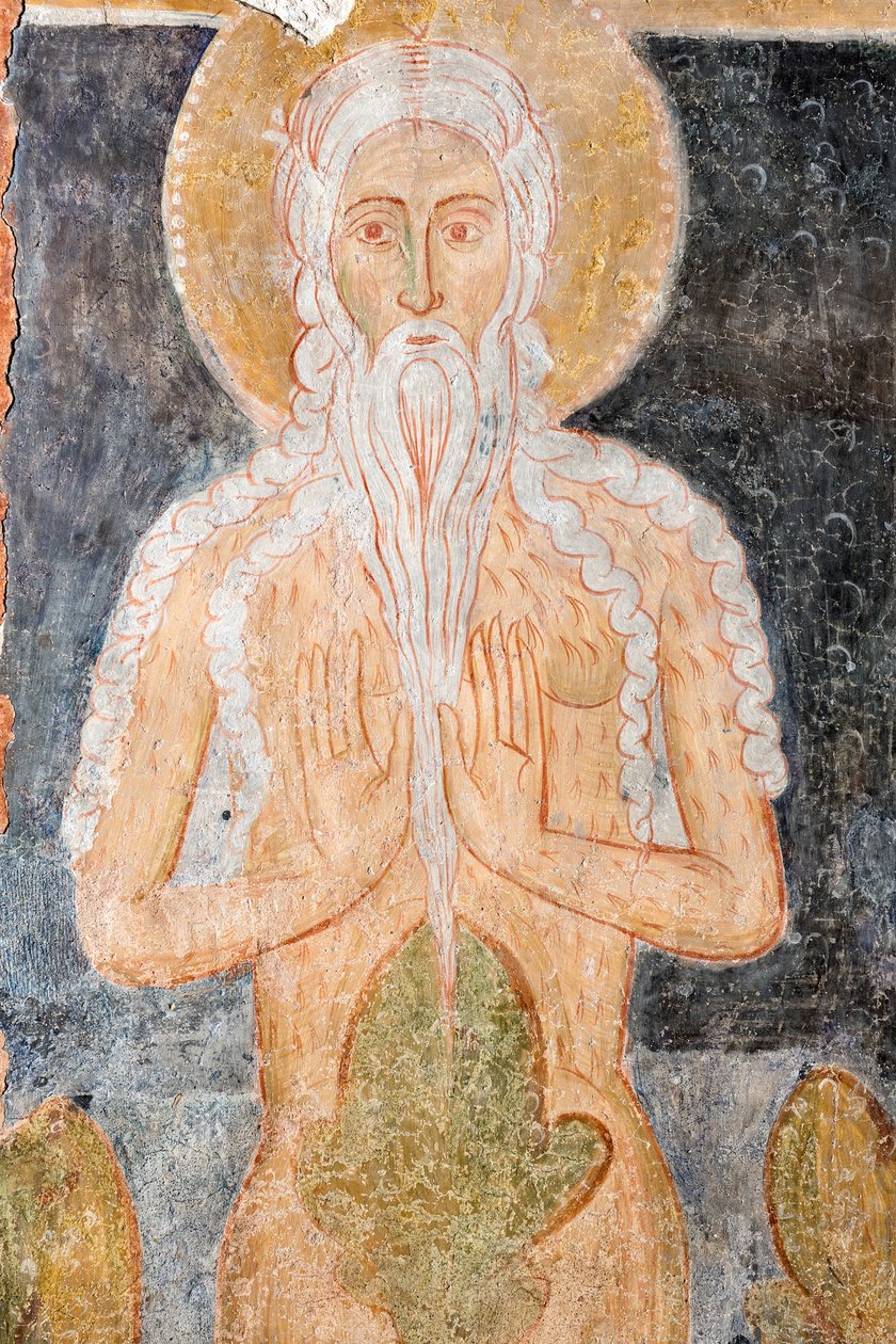 Fresco - San Onofrio Ermitaño de Italian School