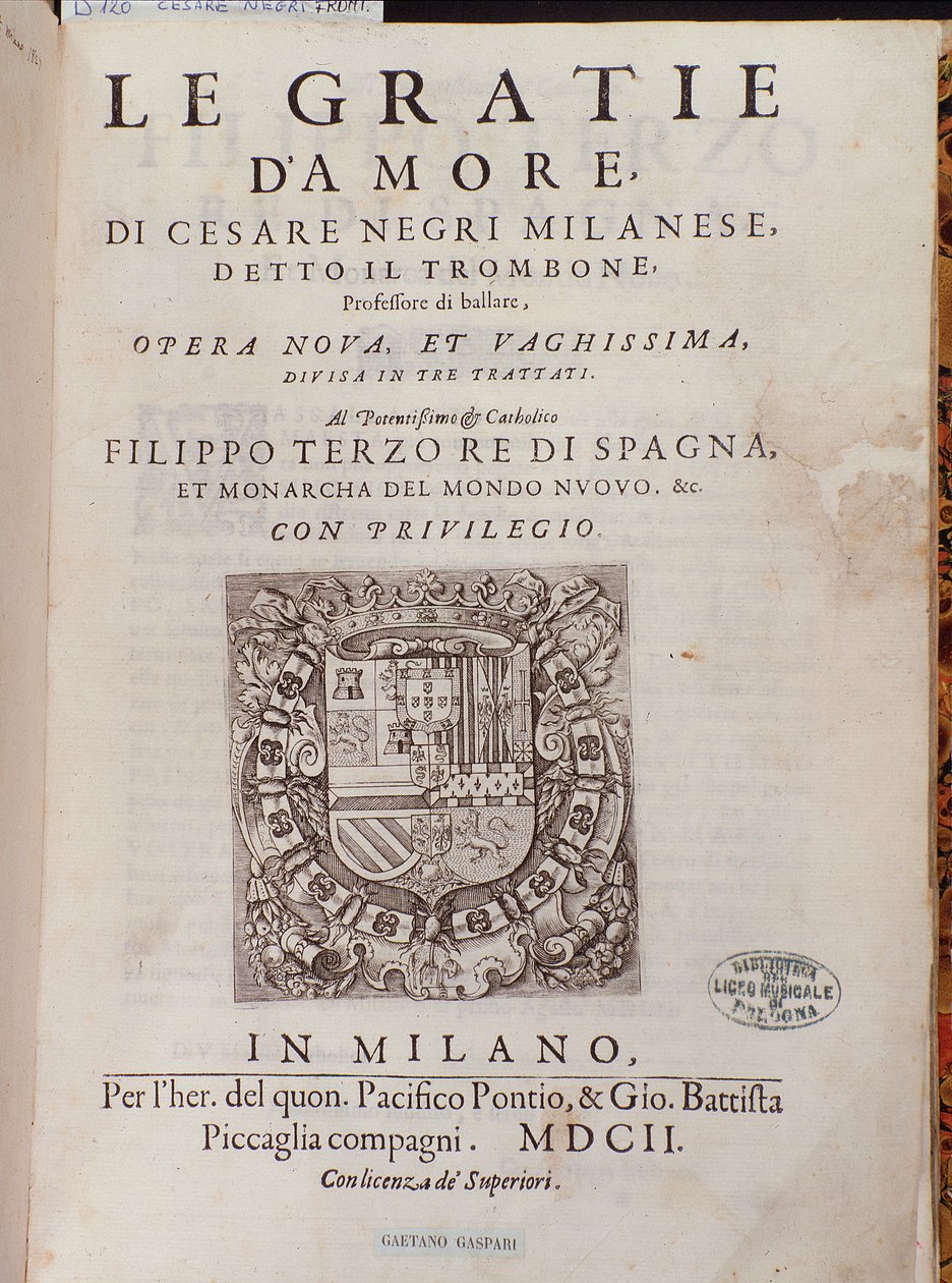 Frontispicio de Le Gratie d