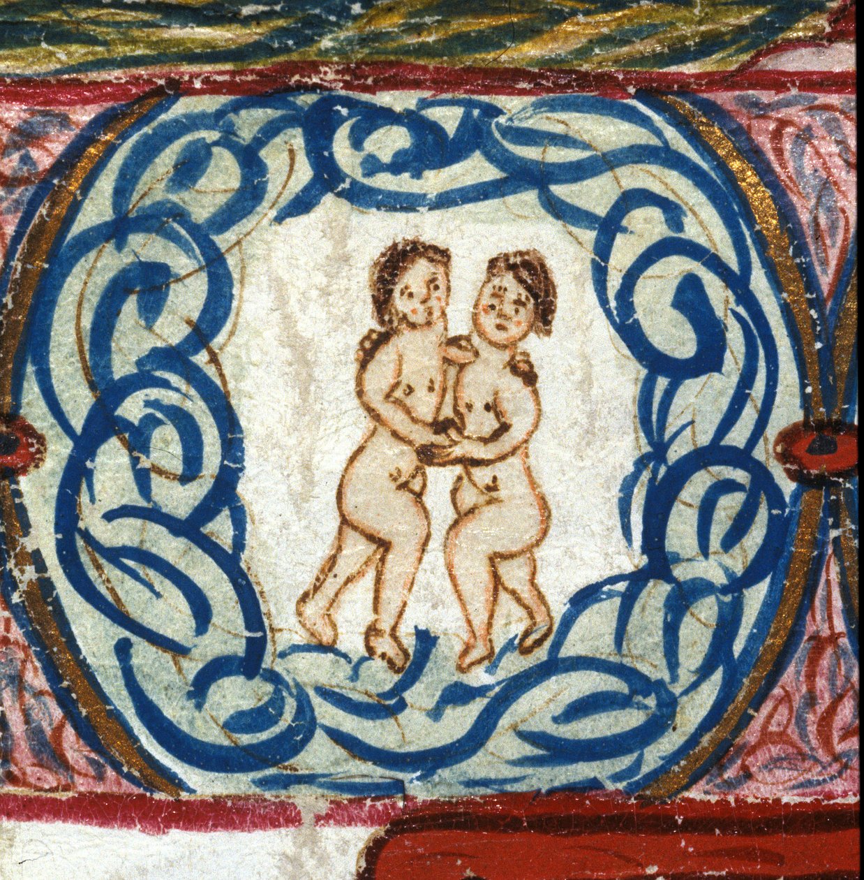 Signo de Géminis. Horóscopo italiano de mediados del siglo XV. de Italian School