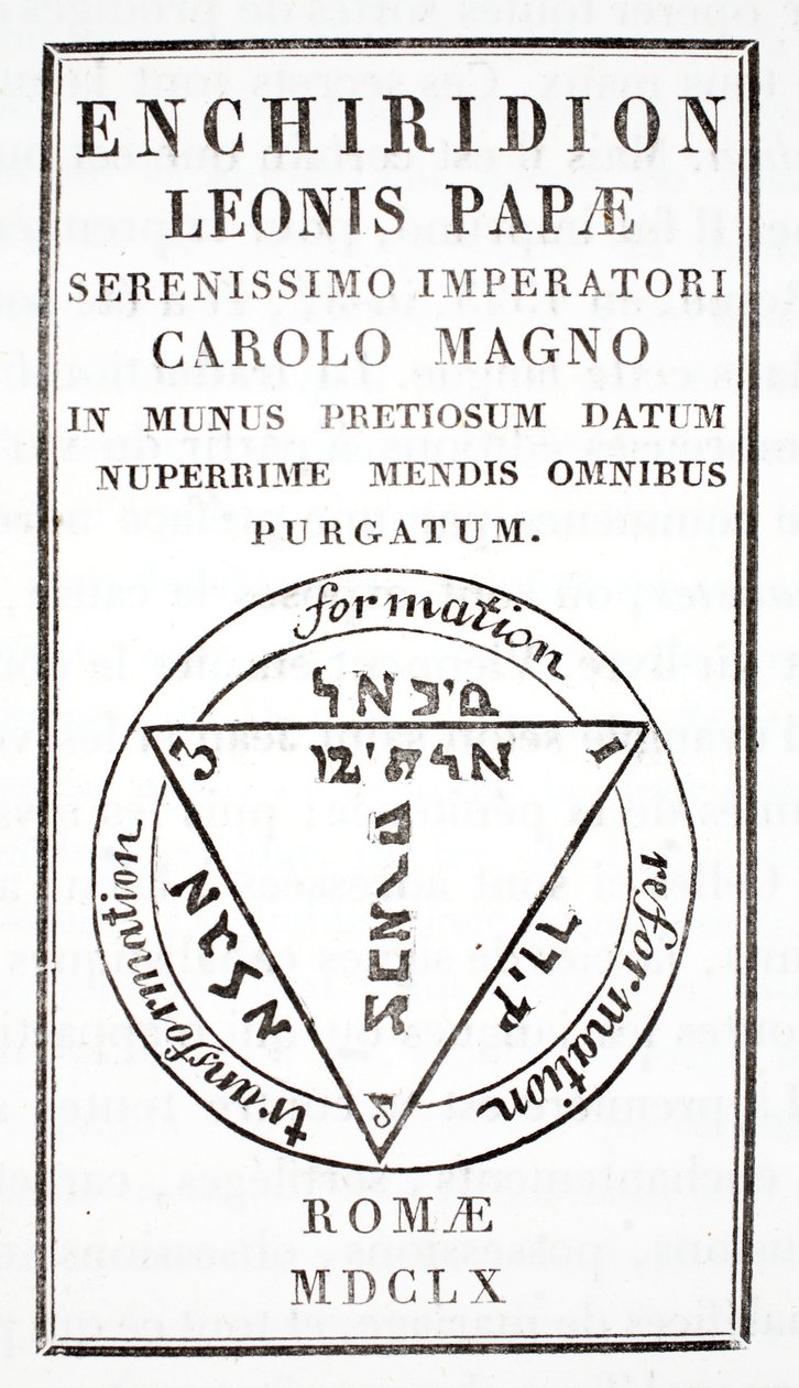 Grimorio del Papa León III de Italian School