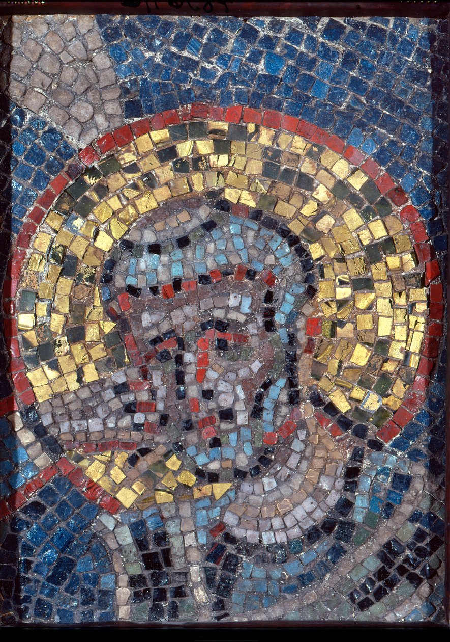 Cabeza de San Ambrosio, primera mitad del siglo IX de Italian School