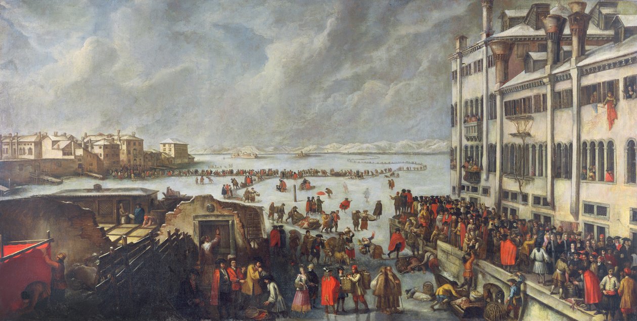 Hielo en la Laguna de Italian School