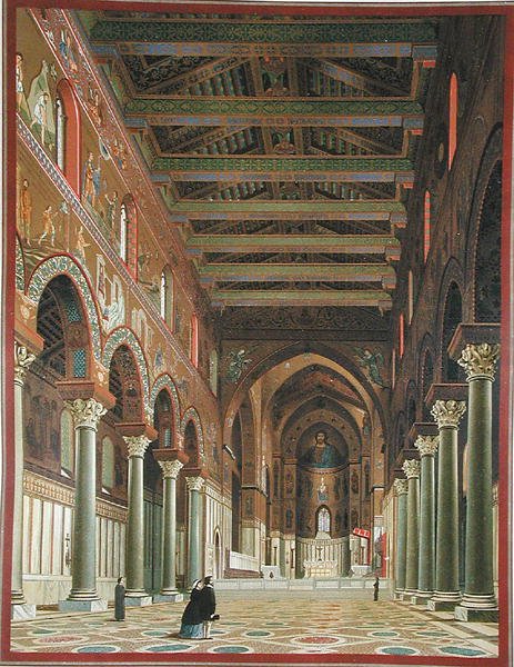 Interior del Duomo di Monreale, Sicilia de Italian School