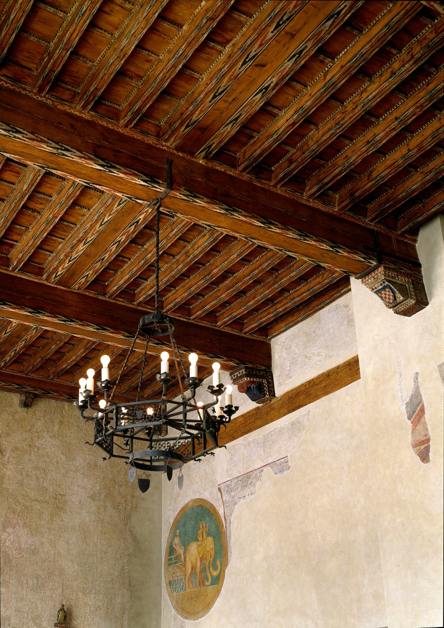 Vista interior del ayuntamiento (palazzo degli Anziani) de Italian School