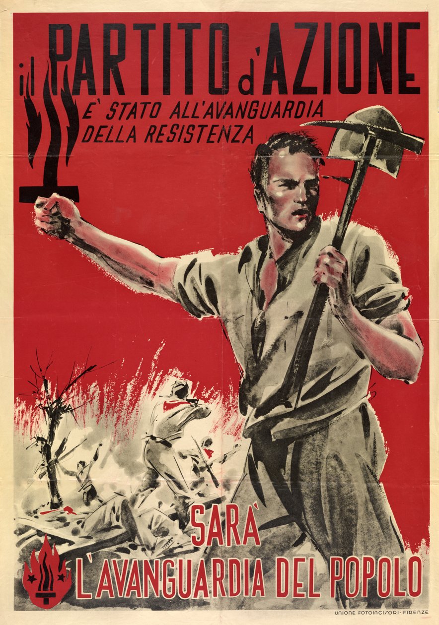 Cartel de propaganda italiana "Partito d