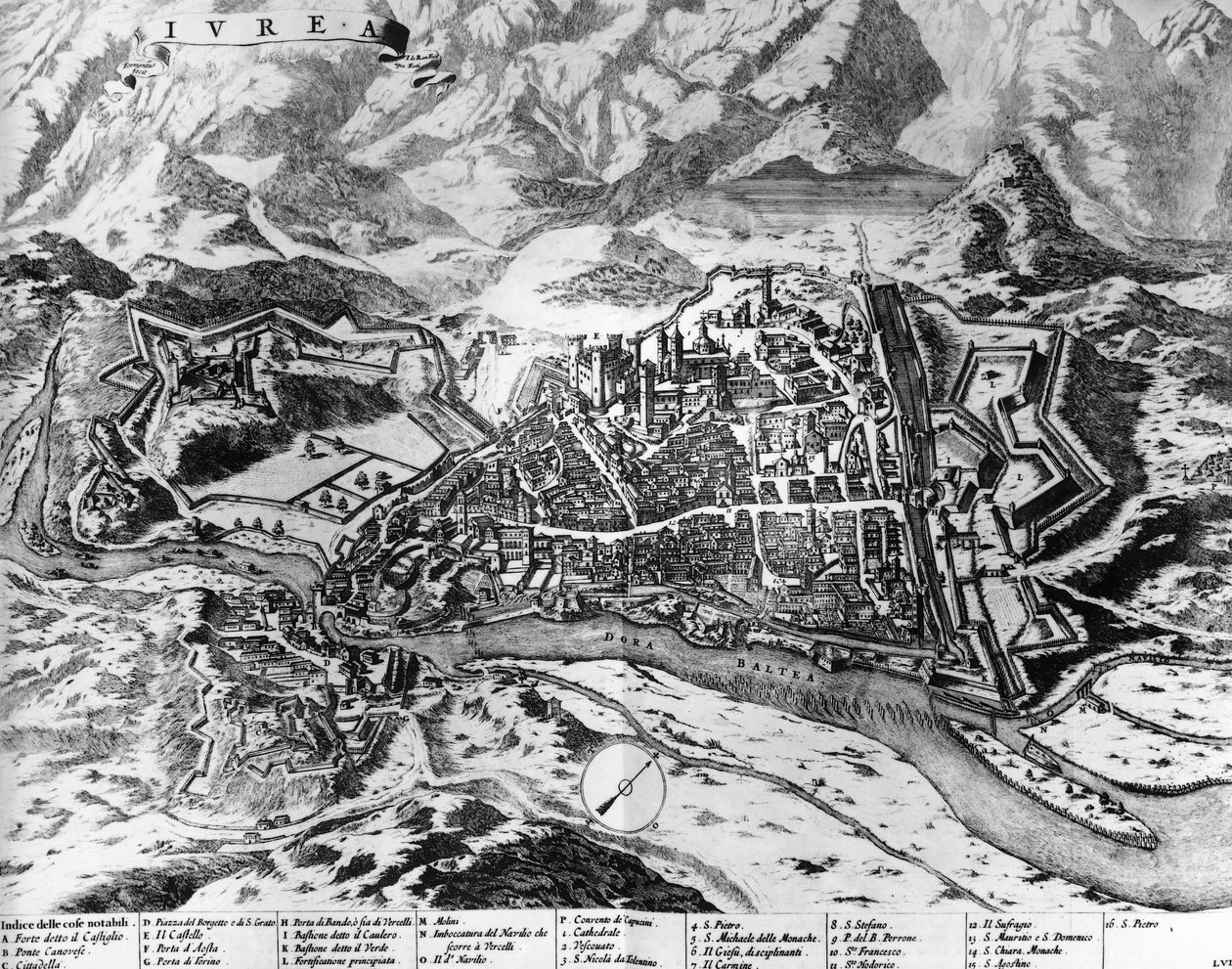 Ivrea y sus fortificaciones de Italian School