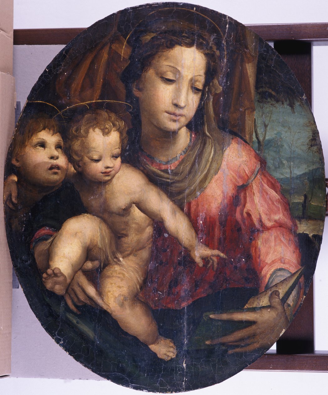 Madonna y el Niño con Juan el Bautista, 1546-55 de Italian School