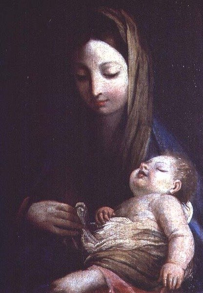 Madonna y niño, Escuela Emiliana de Italian School