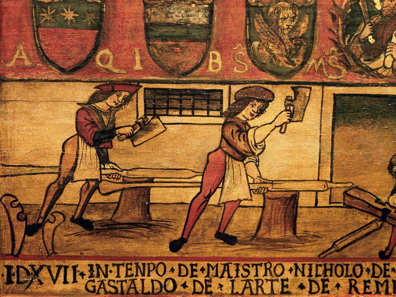 Mariegole (libro de reglas) del Arte de los Remos, (detalle), Italia de Italian School