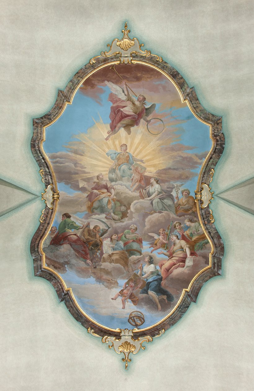 Milán, Iglesia de San Francisco de Paula, Sala de los Frescos del Palacio de Italian School