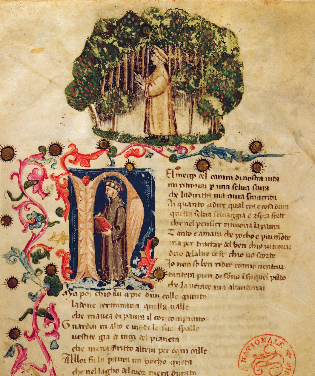 Ms It.474 Escena de apertura de 