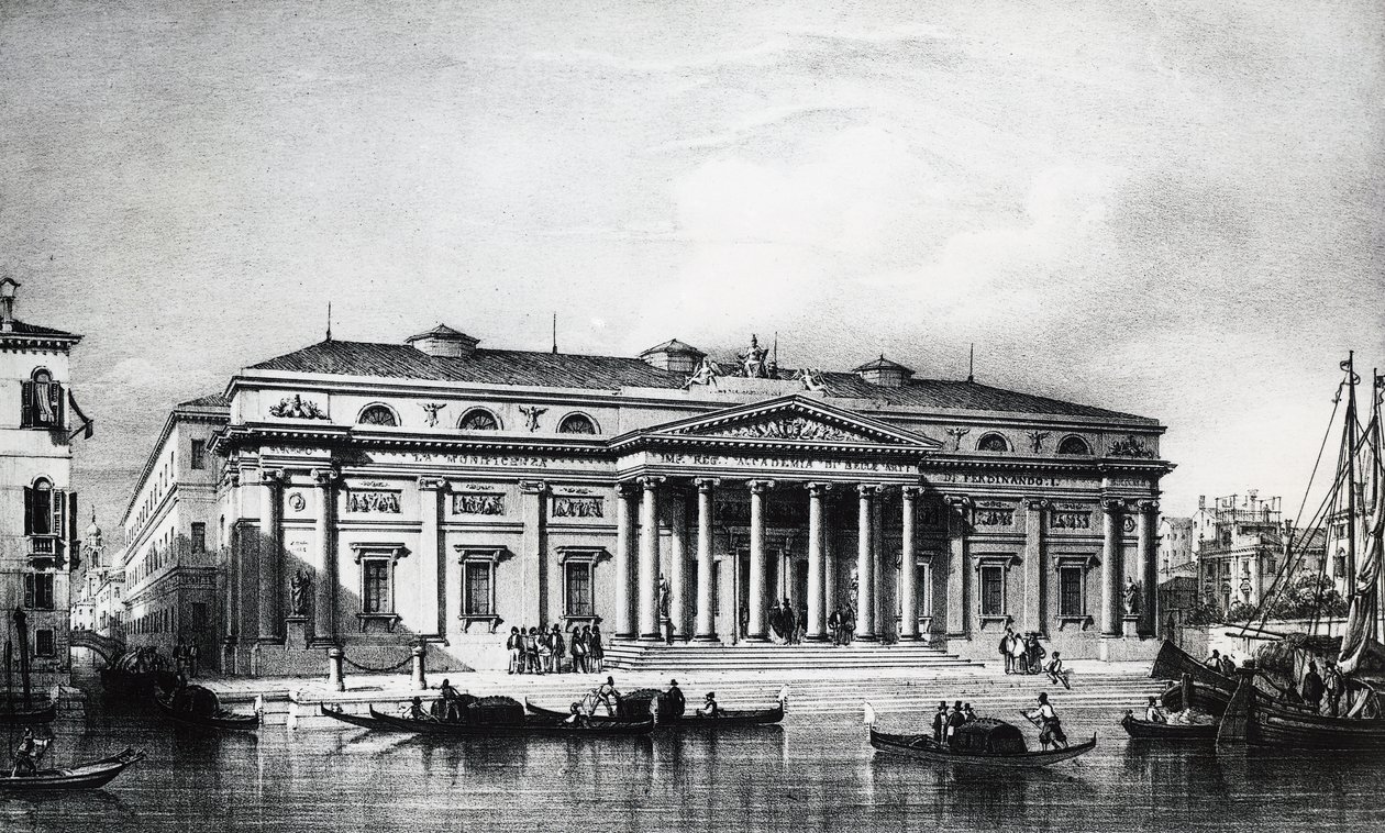 Proyecto del siglo XIX para la Academia de Bellas Artes de Venecia, grabado, Italia siglo XIX de Italian School