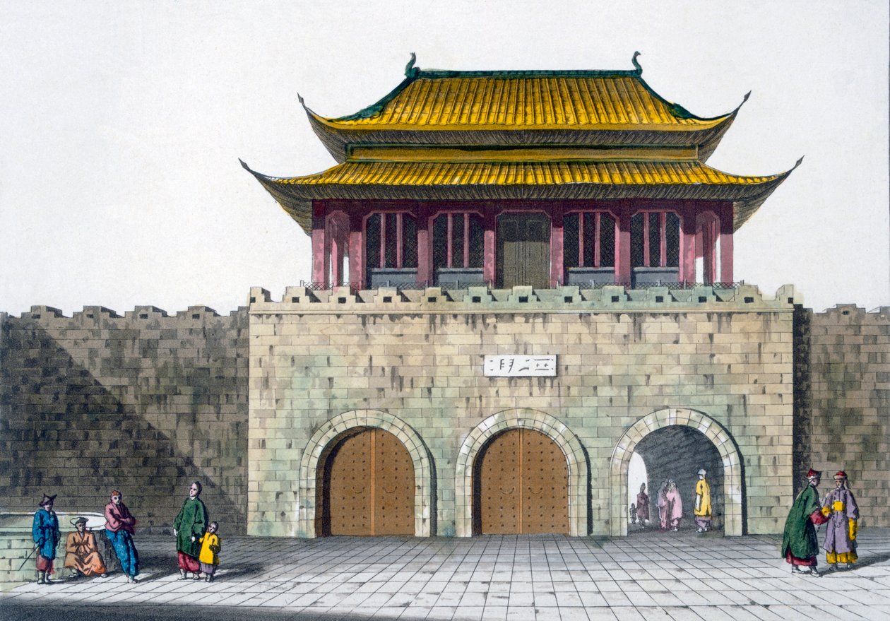 Torres de la Pagoda de Nankín, c.1820s-30s de Italian School