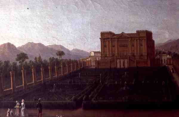 Pintura de la villa de Italian School