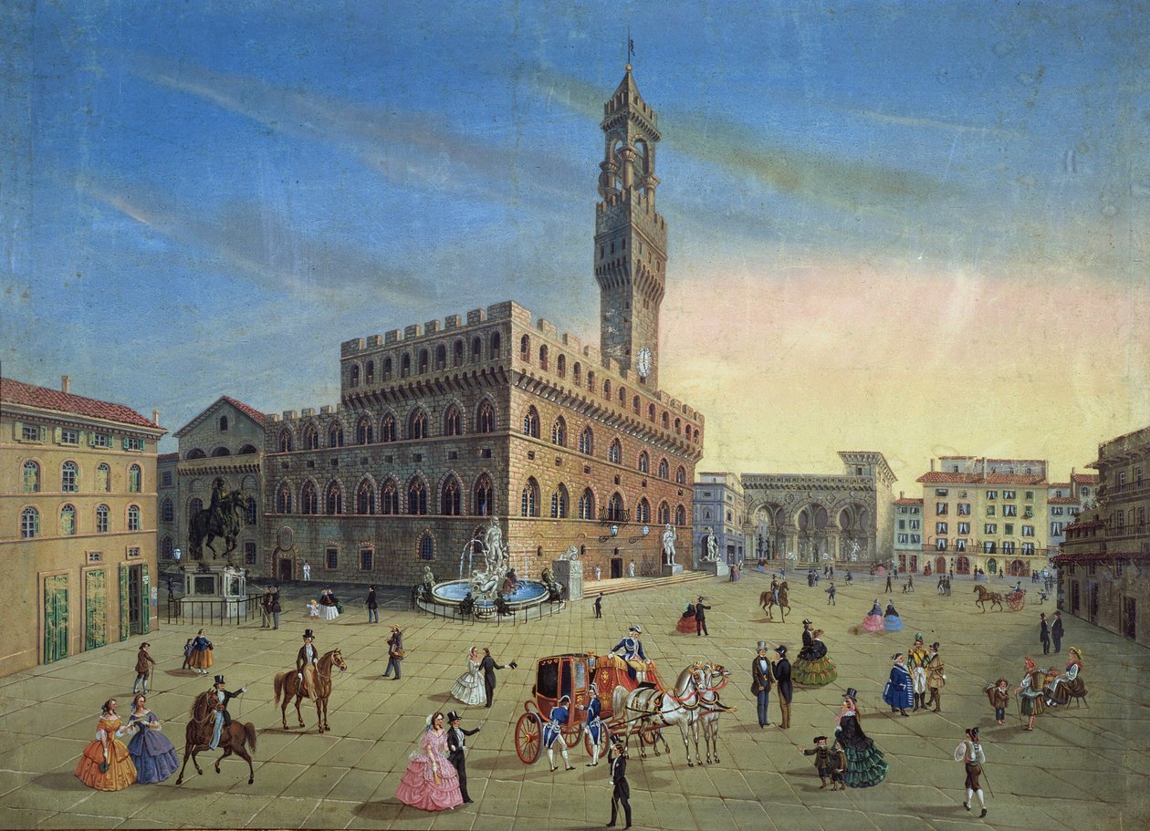 Piazza Signoria, Florencia de Italian School