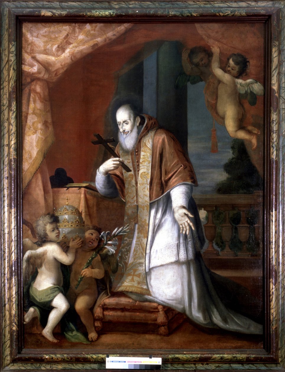 Pío V (1504 - 1572). Pintura anónima de una iglesia lombarda de Italian School