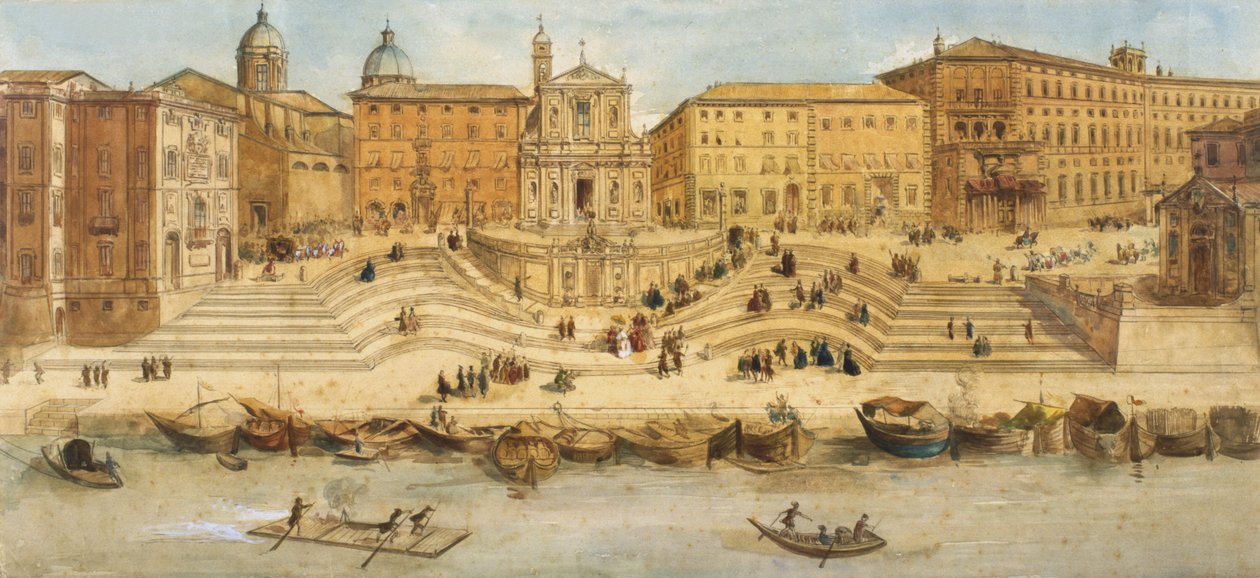 Porto di Ripetta de Italian School