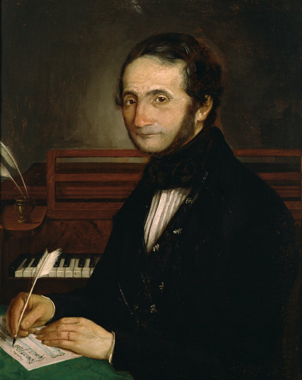 Retrato de Antonio Sarti (1784-1855) (óleo sobre lienzo) de Italian School