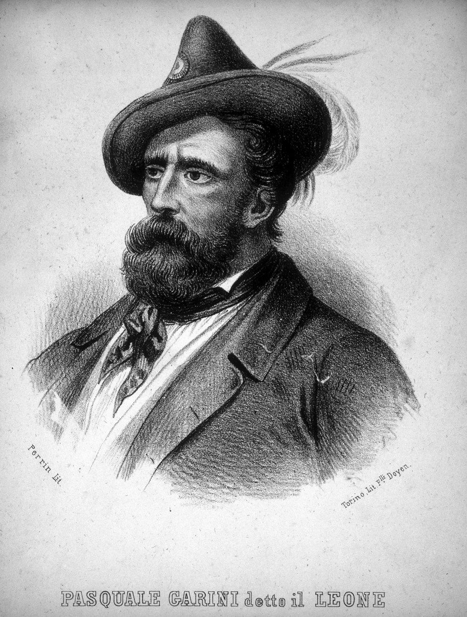 Retrato del bandido Pasquale Garini, conocido como “El León” de Italian School