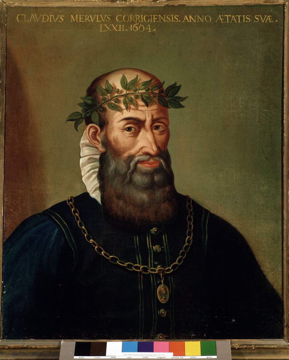 Retrato de Claudio Merulo (Merlotti, Merulus) (1533-1604) compositor italiano siglo XVII de Italian School