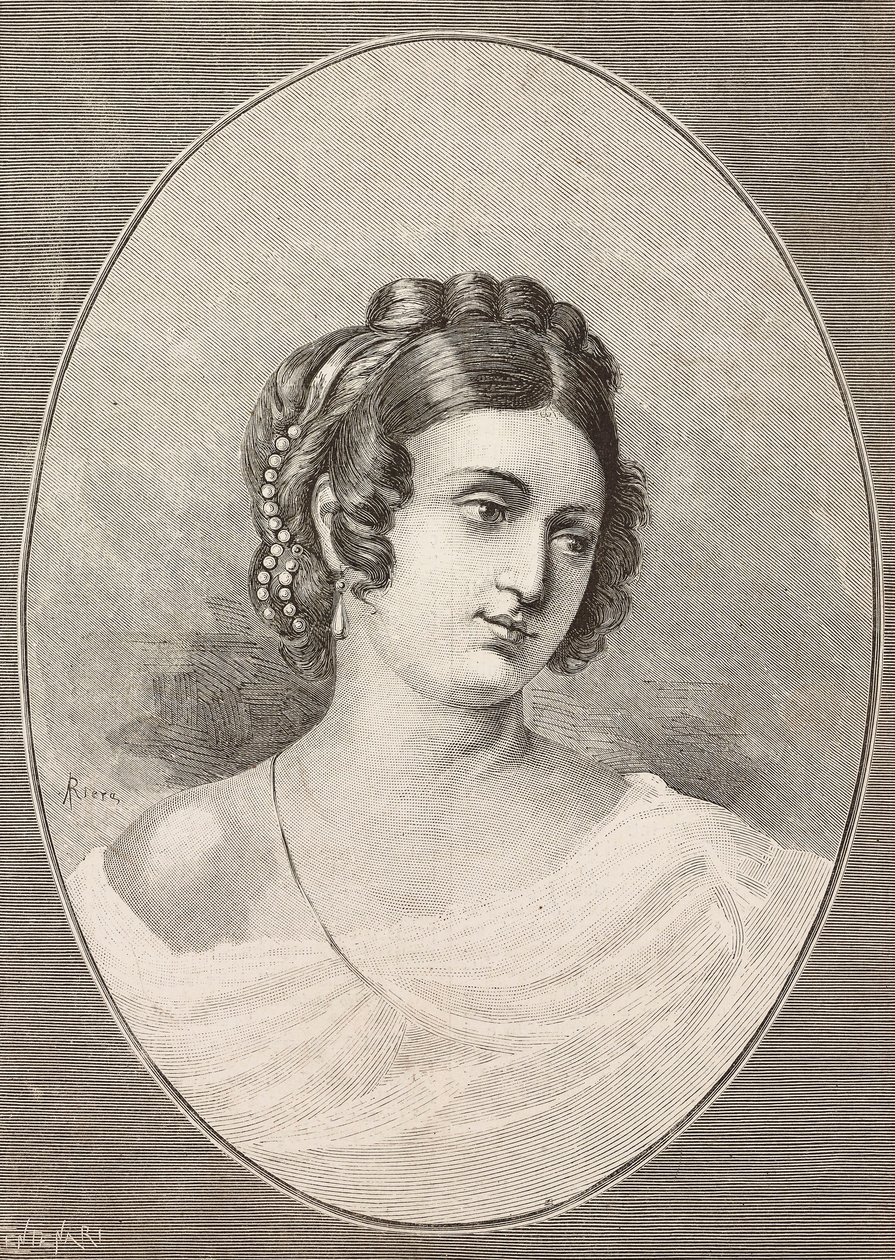 Retrato de Costanza Monti (1792-1840), poeta italiana, grabado por Centenari de L