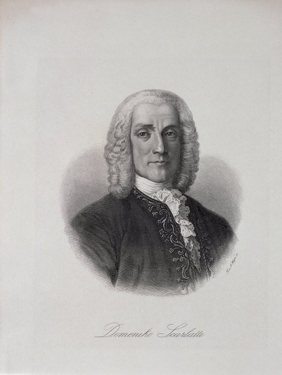 Retrato de Domenico Scarlatti (1686-1757) de Italian School