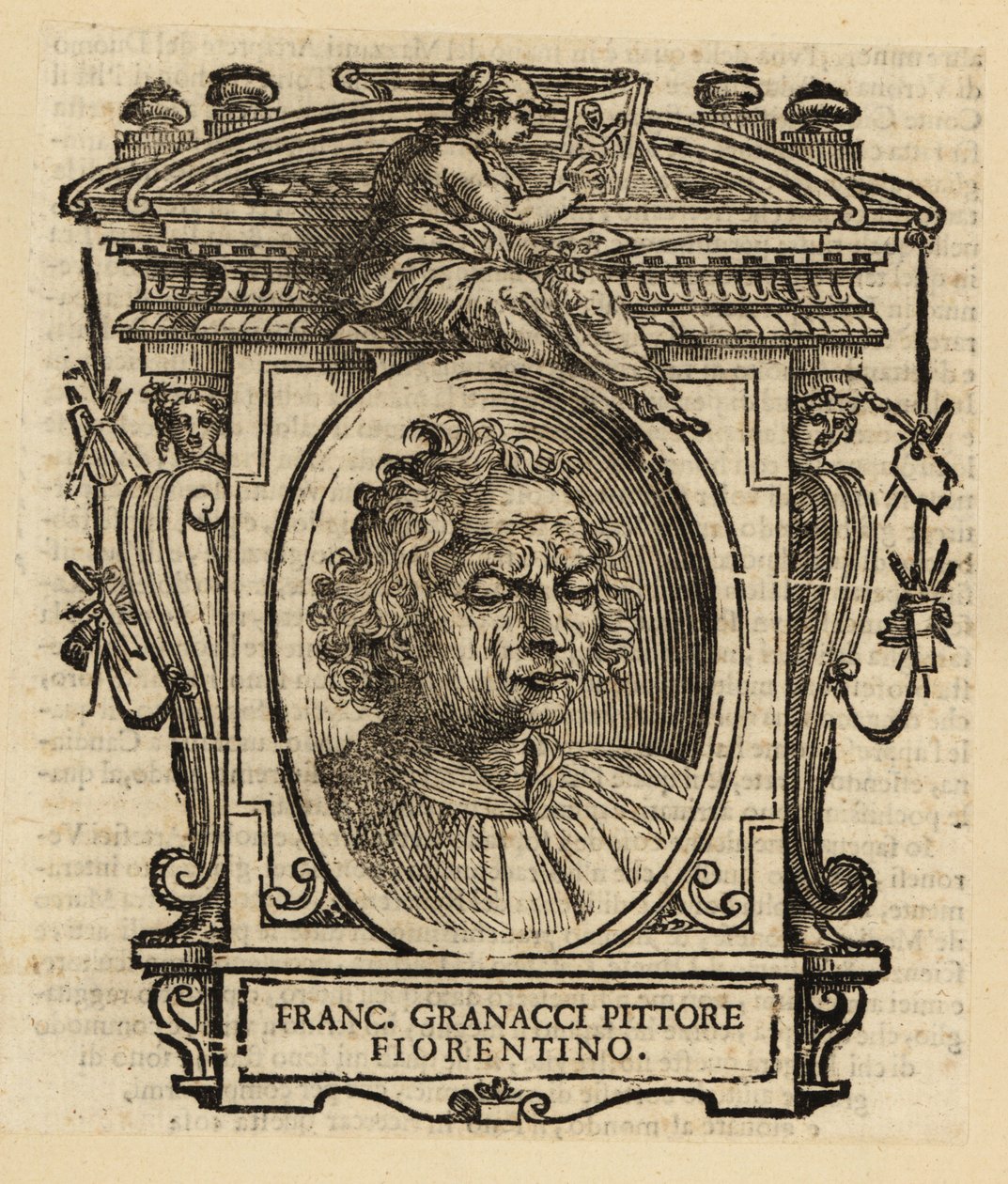 Retrato de Francesco Granacci, pintor italiano del Renacimiento de Florencia de Italian School
