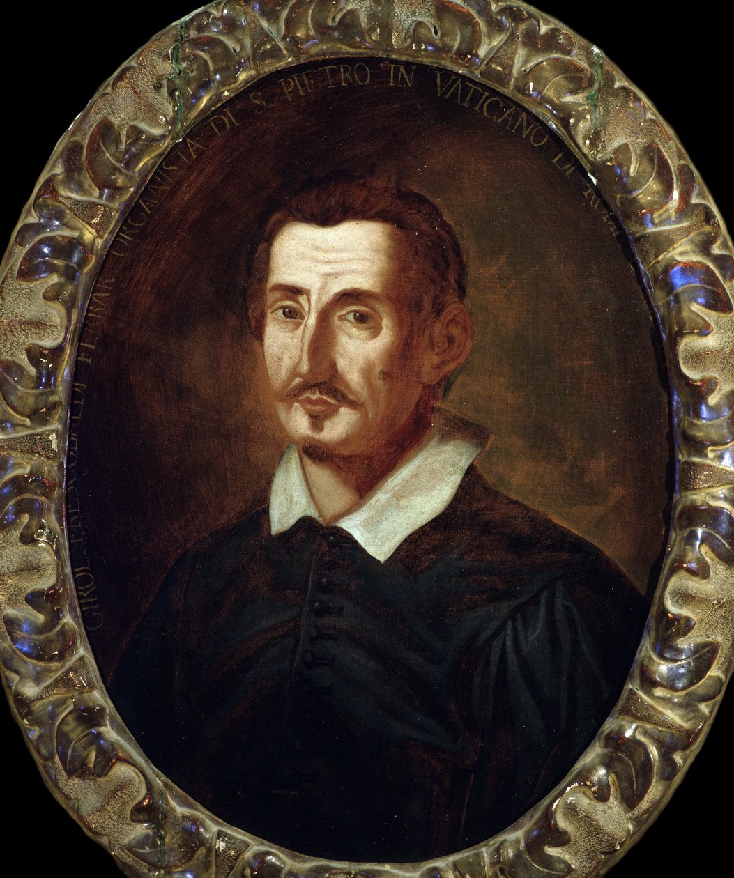 Retrato de Girolamo Frescobaldi (1583-1643) compositor italiano de Italian School
