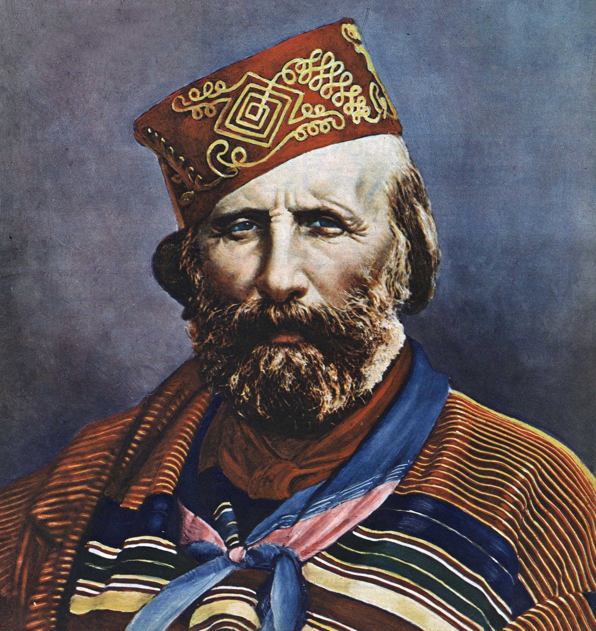 Retrato de Giuseppe Garibaldi (1807-1882), político italiano de Italian School