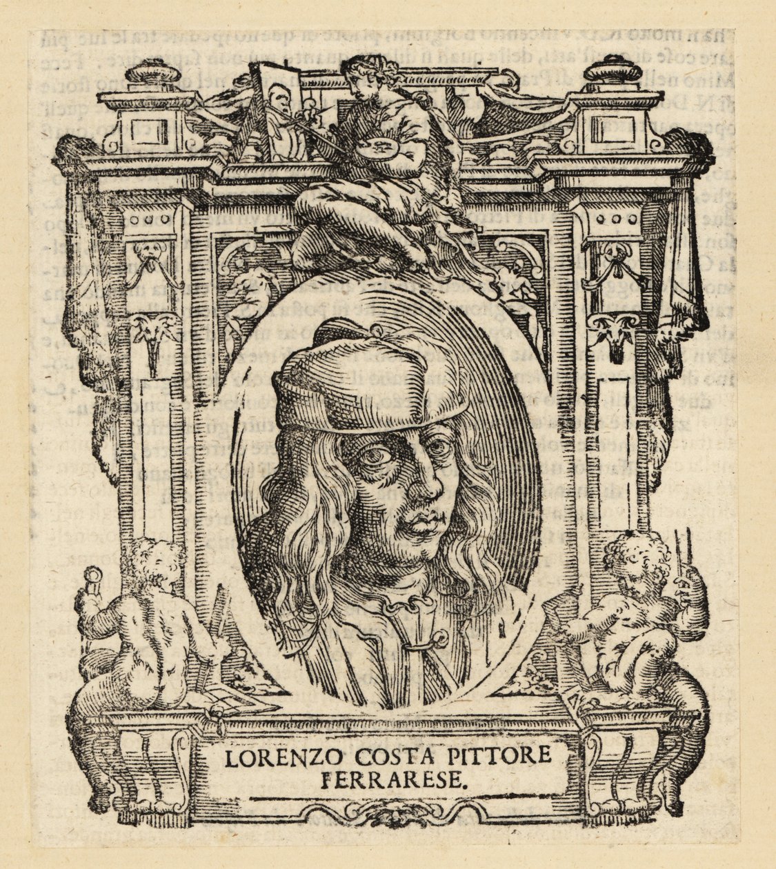 Retrato de Lorenzo Costa, pintor italiano de Ferrara del Renacimiento de Italian School